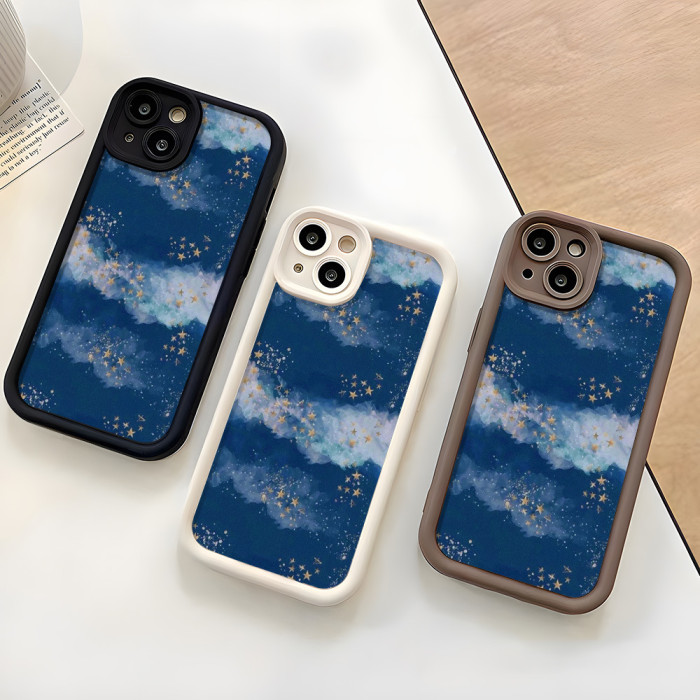 For iPhone 17 Air 17 Pro Max 16 15 14 13 12 11 XR 8 XS Creative Stars Phone Cover