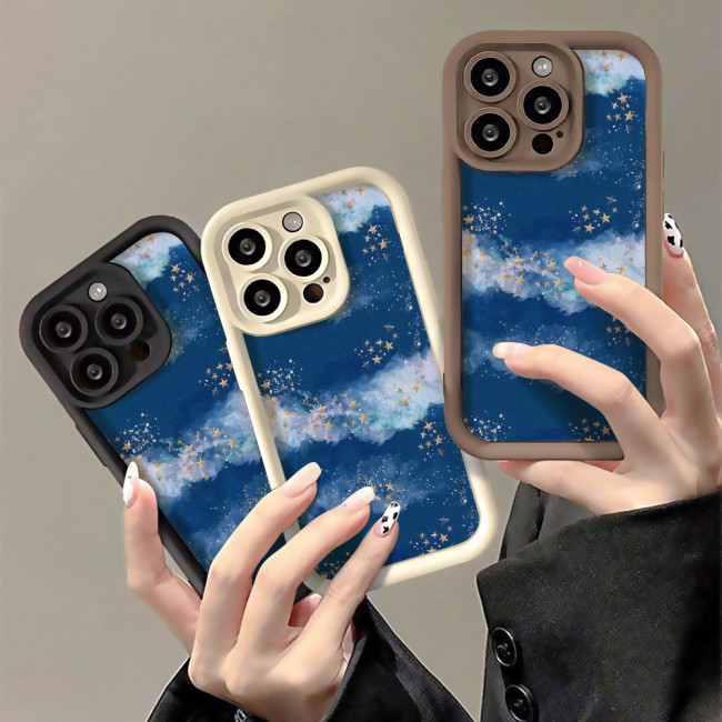 For iPhone 17 Air 17 Pro Max 16 15 14 13 12 11 XR 8 XS Creative Stars Phone Cover