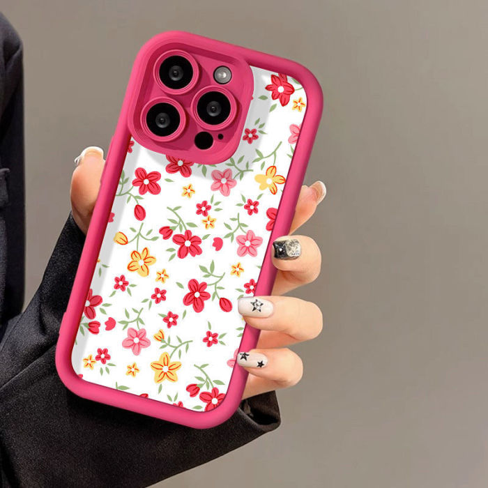 For iPhone 17 Air 17 Pro Max 16 15 14 13 12 11 XR 7 8 Phone Cover Colorful Flora
