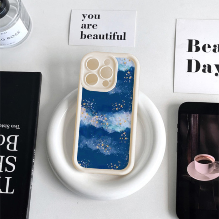 For iPhone 17 Air 17 Pro Max 16 15 14 13 12 11 XR 8 XS Creative Stars Phone Cover