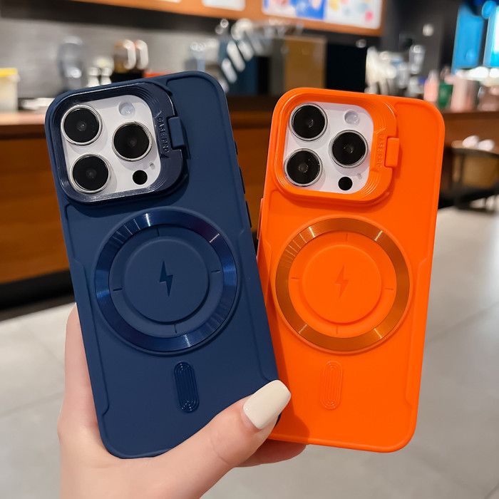 For iPhone 17 Air 17 Pro Max 16 15 14 13 12 11 Phone Cover Magnetic Lens Bracket