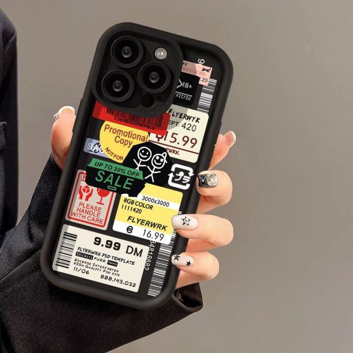 For iPhone 17 Air 17 Pro Max 16 15 14 13 12 11 XR XS 7 8 Phone Cover Fashion Graffiti