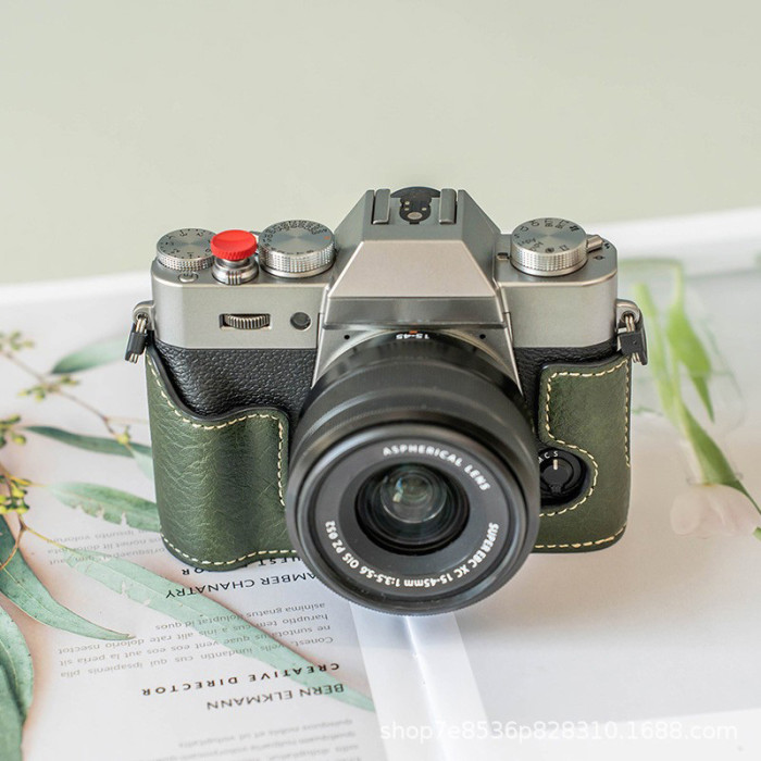 For Fujifilm X100vi XT4/5/20/30 xs10/20 Camera base case Bag cover black green