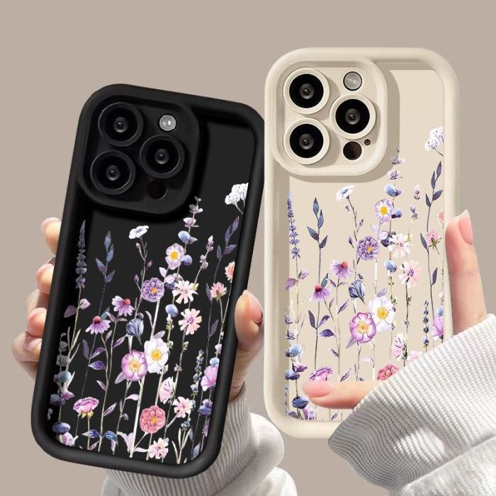 For iPhone 17 Air 17 Pro Max 16 15 14 13 12 11 XR XS 7 8 Phone Cover Flower New