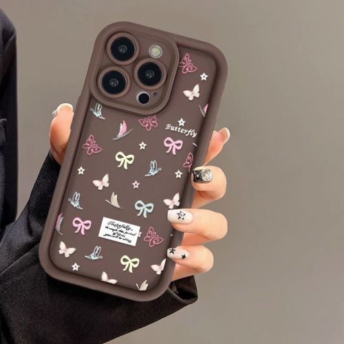 For iPhone 17 Air 17 Pro Max 16 15 14 13 12 11 XR 8 XS Phone Case Butterfly Bow