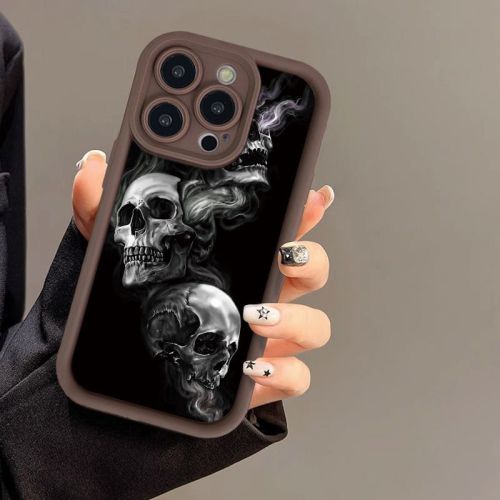 For iPhone 17 Air 17 Pro Max 16 15 14 13 12 11 XR 7 8 Phone Case Skull Halloween