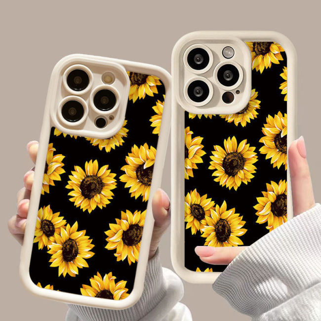 For iPhone 17 Air 17 Pro Max 16 15 14 13 12 11 XR XS 7 8 Phone Case Sunflower