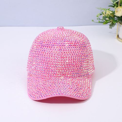 Adjustable Casual Sun-Proof Baseball Cap Stylish Hat Rhinestone Personalized Hat