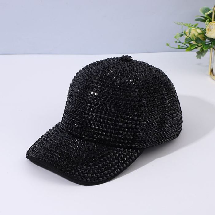 Adjustable Casual Sun-Proof Baseball Cap Stylish Hat Rhinestone Personalized Hat