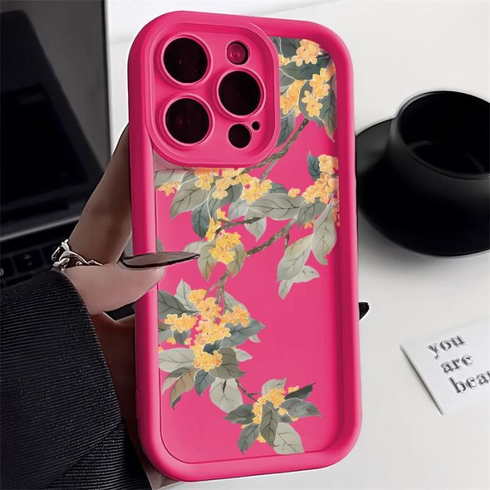 For iPhone 17 Air 17 Pro Max 16 15 14 13 12 11 8 Phone Case Flowers Trendy Case