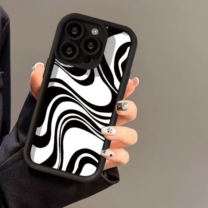 For iPhone 17 Air 17 Pro Max 16 15 14 13 12 11 XR XS 8 Phone Case  Zebra Stripes