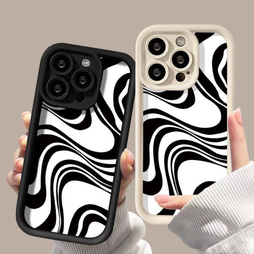 For iPhone 17 Air 17 Pro Max 16 15 14 13 12 11 XR XS 8 Phone Case  Zebra Stripes
