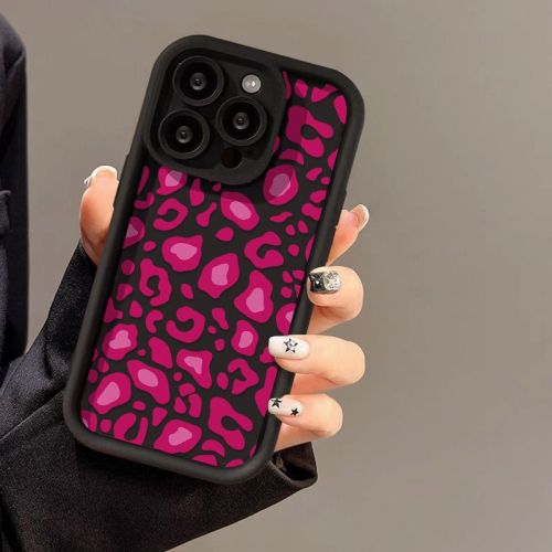 For iPhone 17 Air 17 Pro Max 16 15 14 13 12 11 XR Phone Case Red Leopard Print