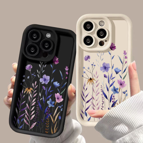 For iPhone 17 Air 17 Pro Max 16 15 14 13 12 11 XR 7 XS Phone Case Flowers Plants