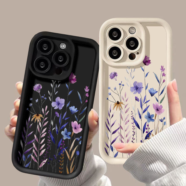 For iPhone 17 Air 17 Pro Max 16 15 14 13 12 11 XR 7 XS Phone Case Flowers Plants
