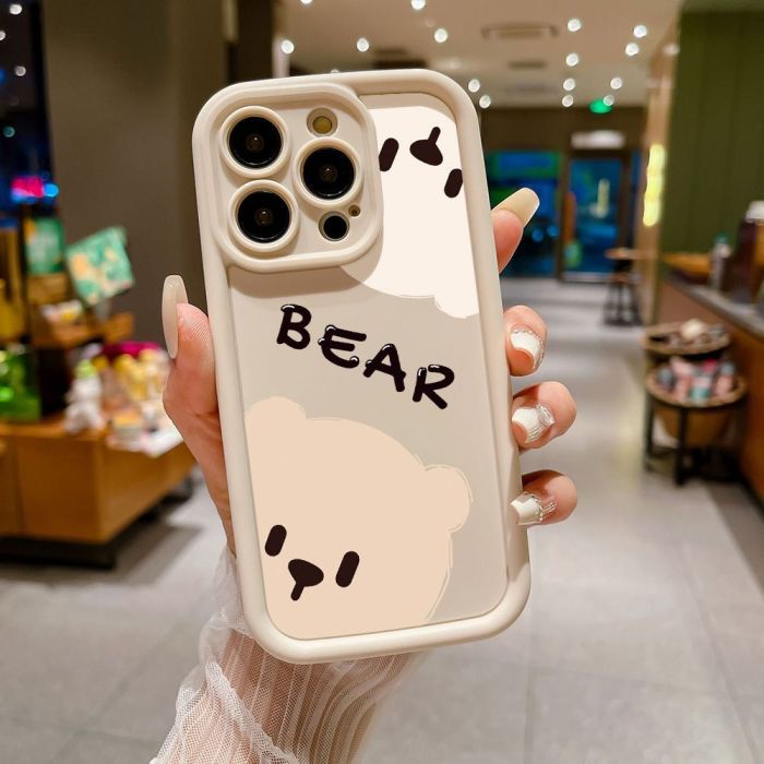 For iPhone 17 Air 17 Pro Max 16 15 14 13 12 11 XR 8 XS Phone Case Cute Bear New