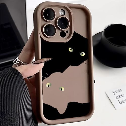 For iPhone 17 Air 17 Pro Max 16 15 14 13 12 11 XR 7 8 XS Phone Case Cute Cat New