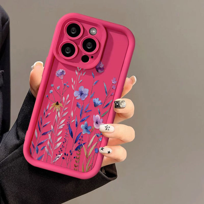 For iPhone 17 Air 17 Pro Max 16 15 14 13 12 11 XR 7 XS Phone Case Flowers Plants