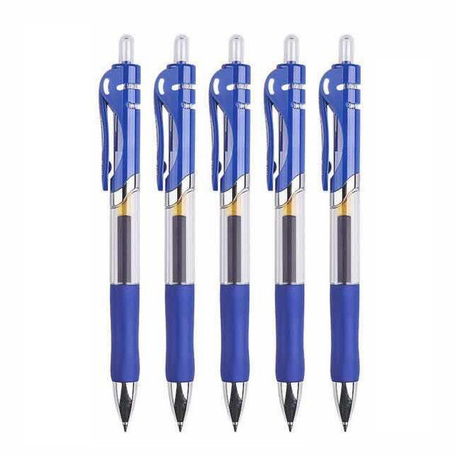 1Pcs Office Supplies Pet Press Neutral Pen Student Stationery Blue Red Black Redlearning Supplies Signature pen
