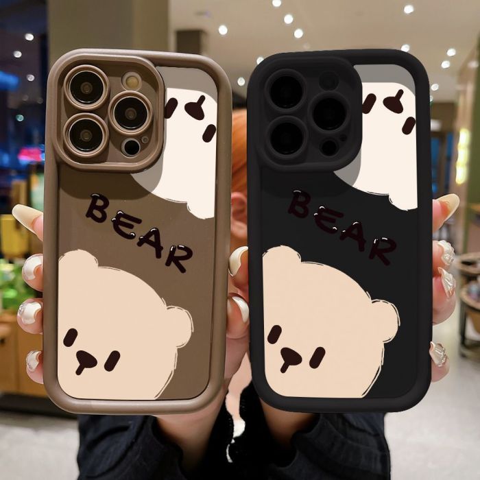 For iPhone 17 Air 17 Pro Max 16 15 14 13 12 11 XR 8 XS Phone Case Cute Bear New