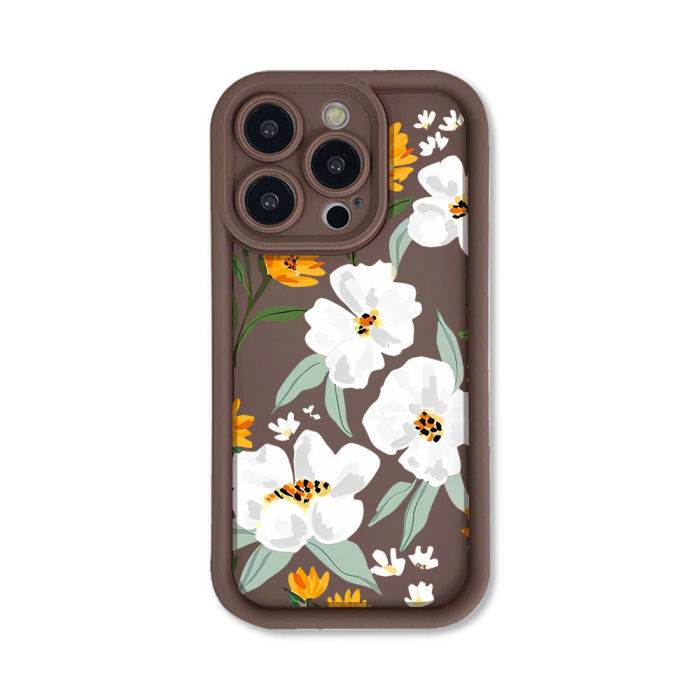 For iPhone 17 Air 17 Pro Max 16 15 14 13 12 11 XR 8 XS Phone Case Fresh Flowers