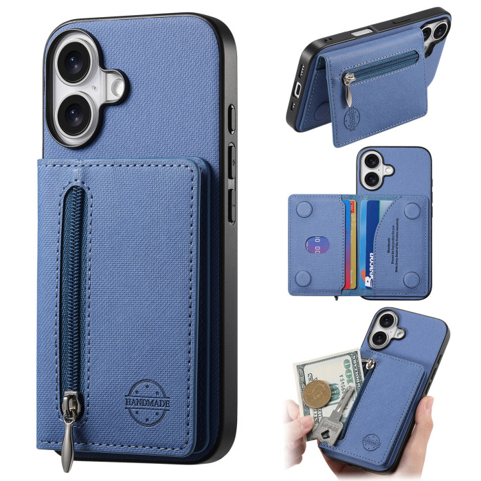 For iPhone 17 Air 17 16 Pro Max 15 14 13 12 11 XR 7 XS Phone Case bracket Leathe