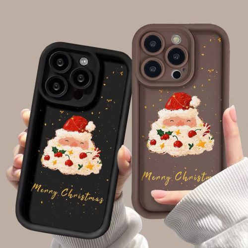 For iPhone 17 Air 17 Pro Max 16 15 14 13 12 11 XR 7 Phone Case Cute Santa Claus