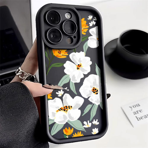 For iPhone 17 Air 17 Pro Max 16 15 14 13 12 11 XR 8 XS Phone Case Fresh Flowers