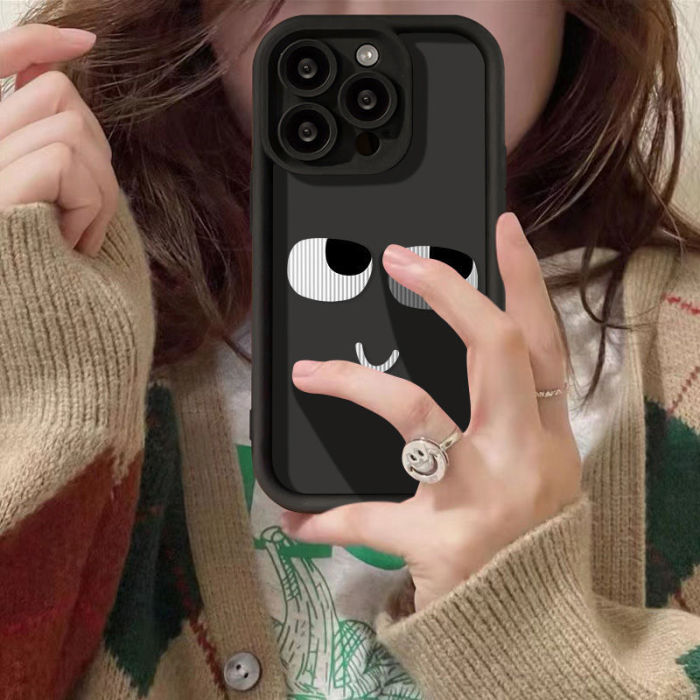 For iPhone 17 Air 17 Pro Max 16 15 14 13 12 11 XR 7 8 XS Phone Case Cute Expression
