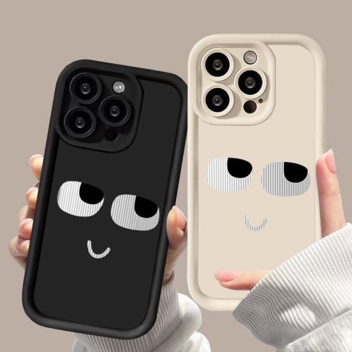 For iPhone 17 Air 17 Pro Max 16 15 14 13 12 11 XR 7 8 XS Phone Case Cute Expression