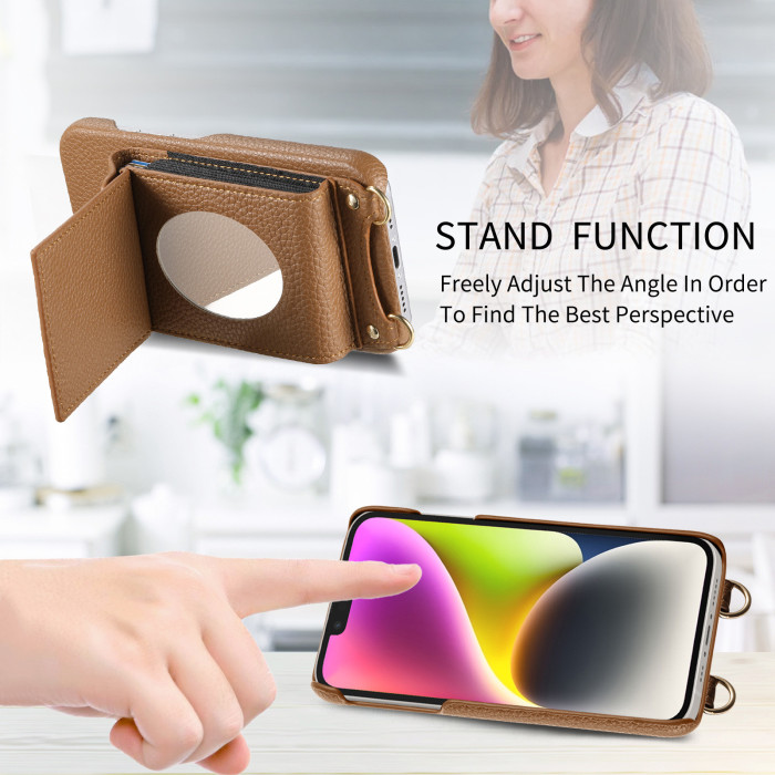 For iPhone 17 Air 17 16 Pro Max 15 14 13 12 11 XR 7 XS Phone wallet Leather Case