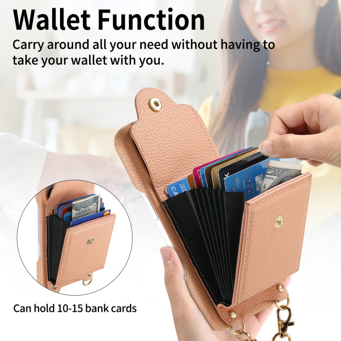 For iPhone 17 Air 17 16 Pro Max 15 14 13 12 11 XR 7 XS Phone wallet Leather Case