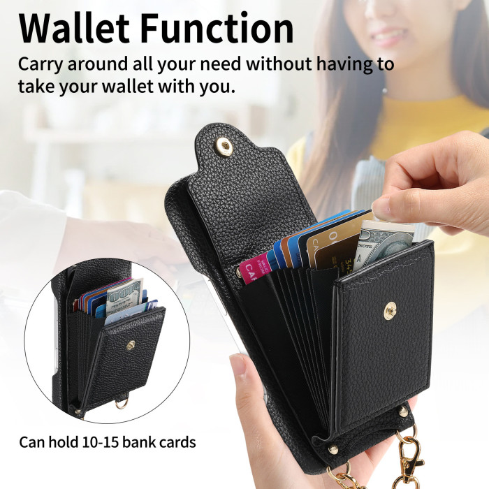 For iPhone 17 Air 17 16 Pro Max 15 14 13 12 11 XR 7 XS Phone wallet Leather Case