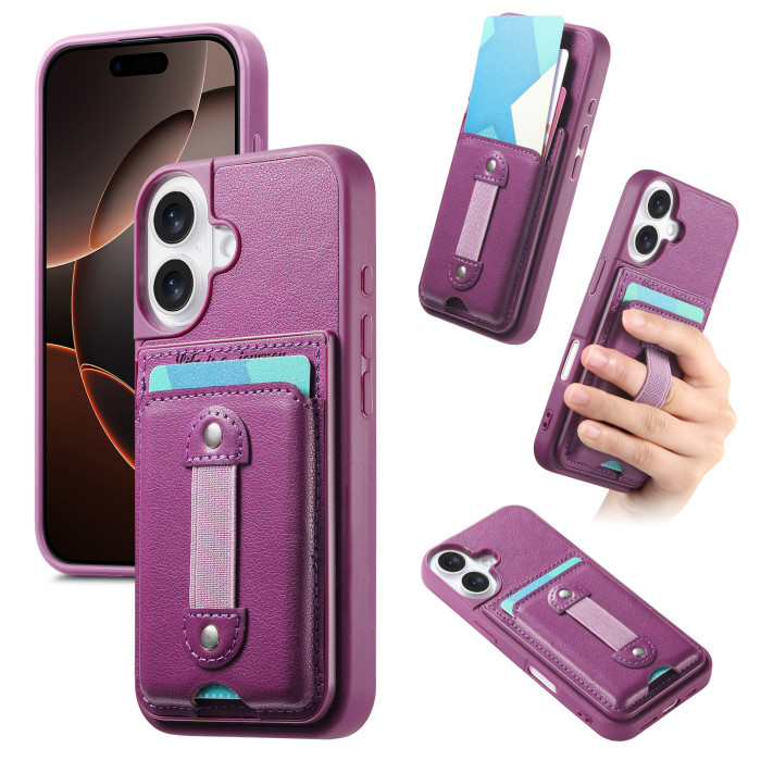 For iPhone 17 Air 17 16 Pro Max 15 14 13 12 11 XR 7 XS Phone Leather wallet Case