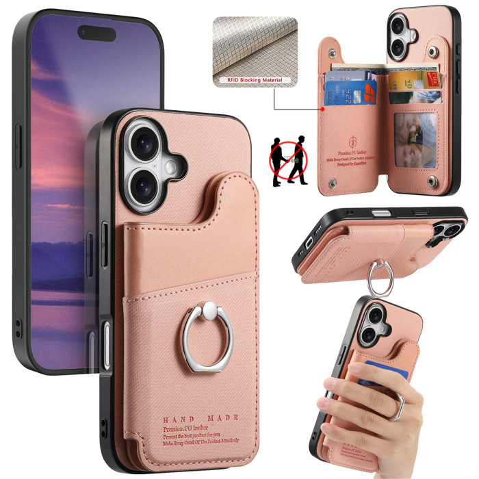 For iPhone 17 Air 17 16 Pro Max 15 13 12 11 14 XR 7 XS Phone Case wallet Leather