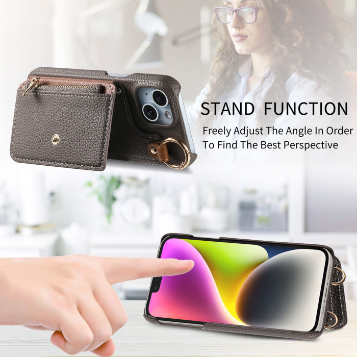 For iPhone 17 Air 17 16 Pro Max 15 14 13 12 11 XR 7 XS Phone Case Leather wallet