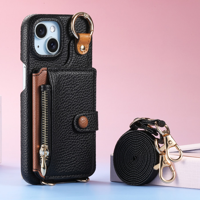 For iPhone 17 Air 17 16 Pro Max 15 14 13 12 11 XR 7 XS Phone Case Leather wallet