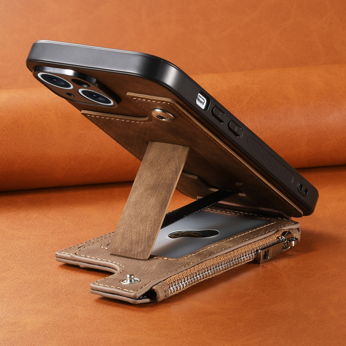For iPhone 17 Air 17 16 Pro Max 15 14 12 11 13 XR 7 XS Phone Case wallet Leather