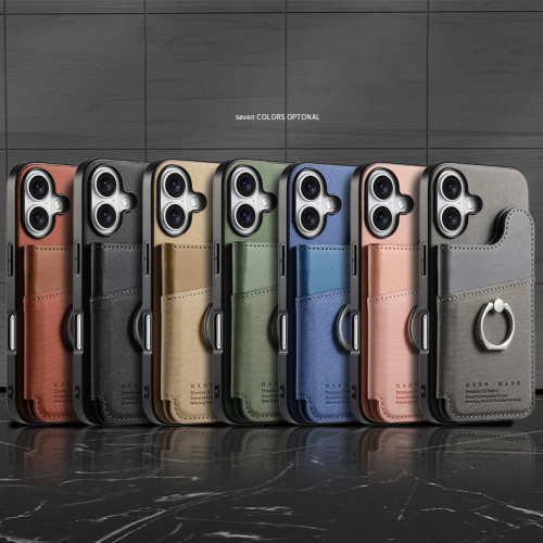 For iPhone 17 Air 17 16 Pro Max 15 13 12 11 14 XR 7 XS Phone Case wallet Leather