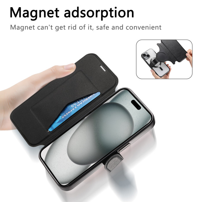 For iPhone 17 Air 17 16 Pro Max 15 13 12 14 11 XR 7 XS Phone Case wallet Leather