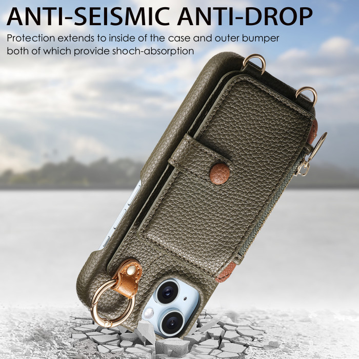 For iPhone 17 Air 17 16 Pro Max 15 14 13 12 11 XR 7 XS Phone Case Leather wallet
