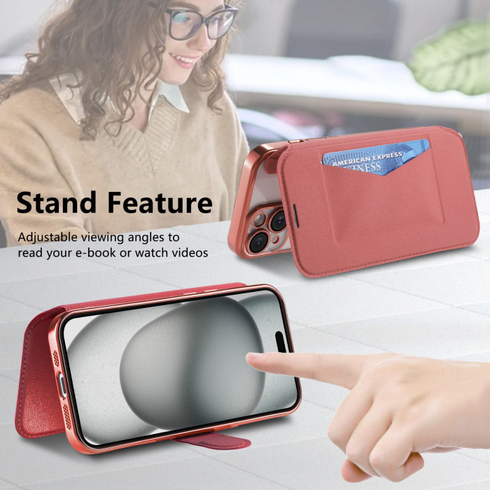 For iPhone 17 Air 17 16 Pro Max 15 13 12 14 11 XR 7 XS Phone Case wallet Leather