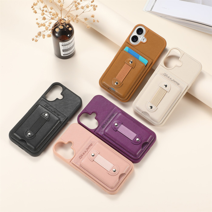 For iPhone 17 Air 17 16 Pro Max 15 14 13 12 11 XR 7 XS Phone Leather wallet Case