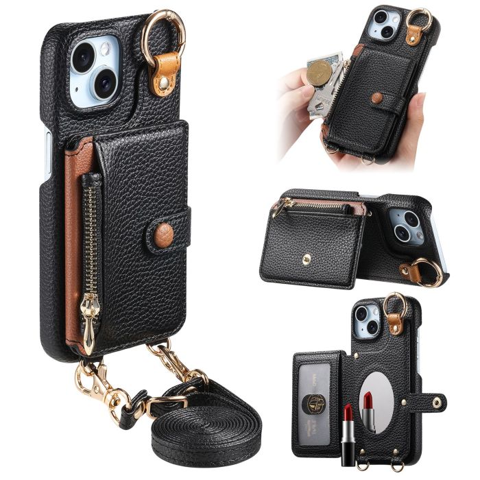 For iPhone 17 Air 17 16 Pro Max 15 14 13 12 11 XR 7 XS Phone Case Leather wallet