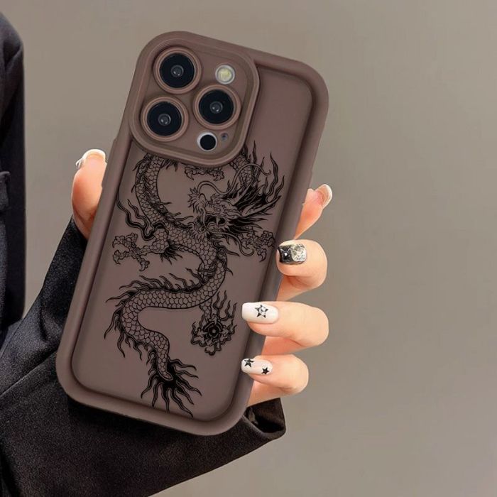 For iPhone 17 Air 17 16 Pro Max 15 14 13 12 11 7 8  XR XS Phone Case Dragon New