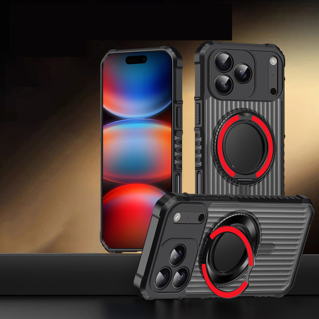 For iPhone 17 Air 17 16 Pro Max 15 14 13 12 11 Phone Case Magnetic Ring Bracket