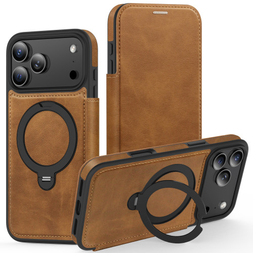 For iPhone 17 Air 17 16 Pro Max 15 14 13 12 Phone Case Magnetic Rotating Bracket