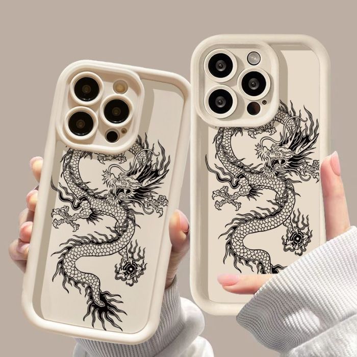 For iPhone 17 Air 17 16 Pro Max 15 14 13 12 11 7 8  XR XS Phone Case Dragon New