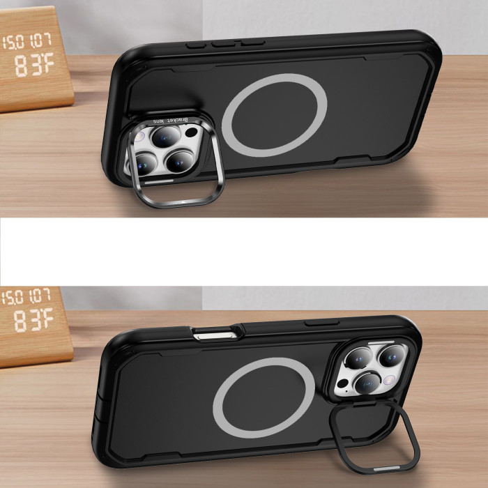 For iPhone 17 Air 17 16 Pro Max 15 14 13 12 11 Phone Case Magnetic Lens Bracket