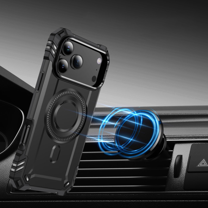 For iPhone 17 Air 17 16 Pro Max 15 14 13 12 11 Phone Case Magnetic Lens Bracket